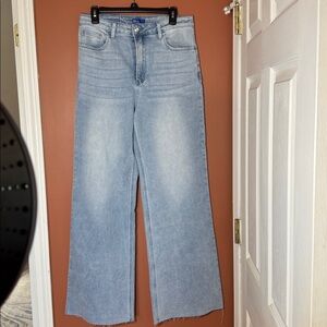 Blue Moment Light Blue Wide-Leg Jeans